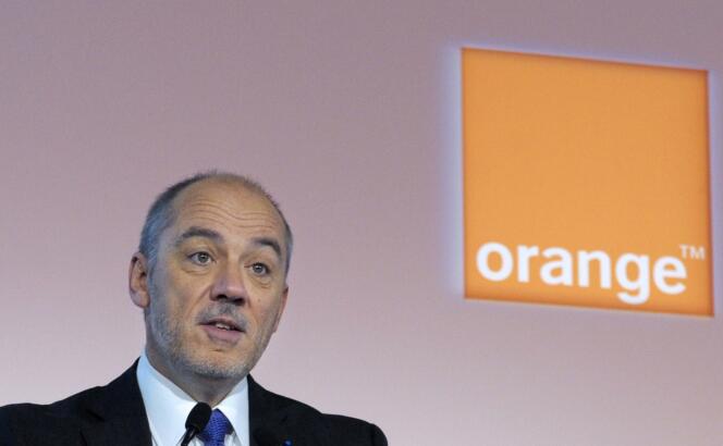 Stéphane Richard, le patron d’Orange, en 2014.