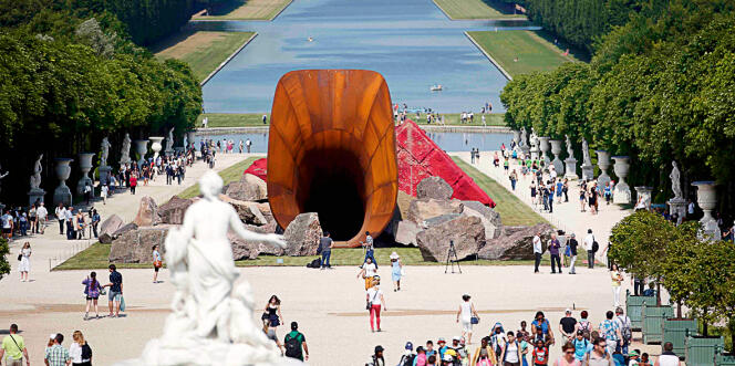 La sculpture de Anish Kapoor à Versailles, le 5 juin.