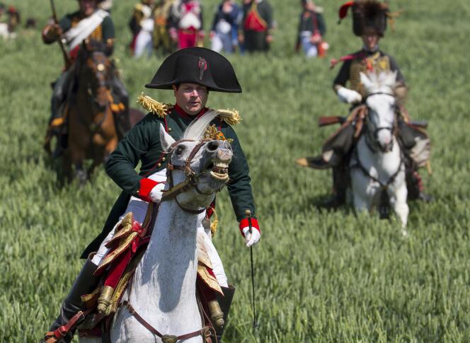 Reconstitution de la bataille de Waterloo, en juin 2015, à Ligny, en Belgique.