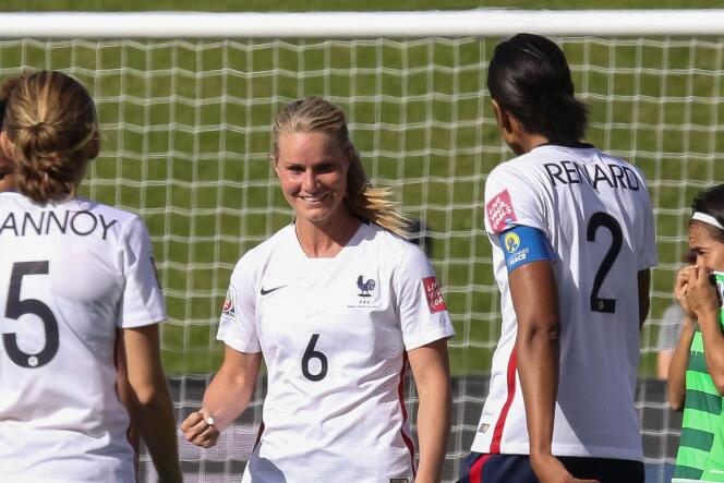 Amandine Henry, here in June 2015 during a match for the France team during the World Cup in Canada. 