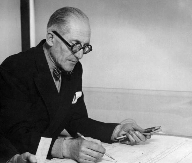 Charles-Edouard Jeanneret dit Le Corbusier (1887-1966) en 1961.