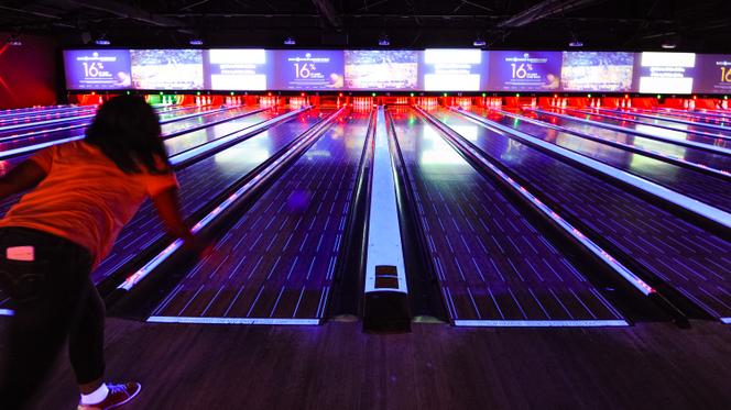 Dans un bowling californien, aux Etats-Unis, en mars 2015.