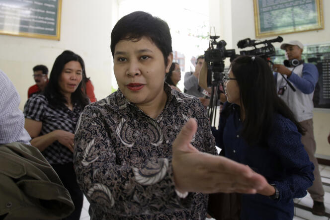 Nancy Yuliana, l'avocate de Serge Atlaoui, lundi 22 juin à Djakarta.