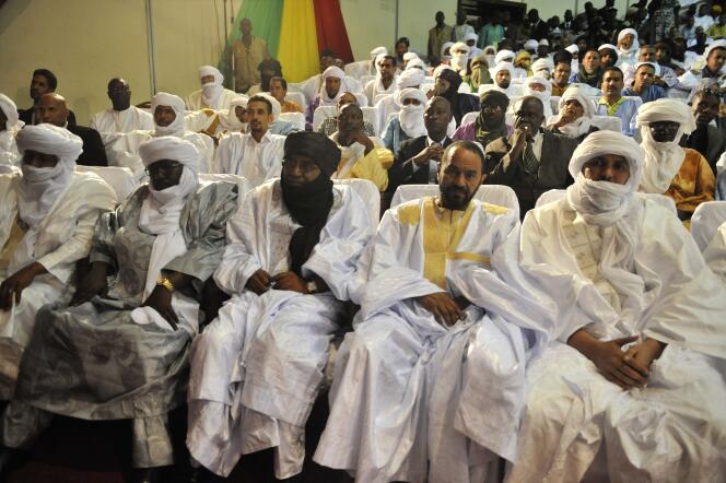 Les représentants des rebelles de l’Azawad, le 20 juin, à Bamako.