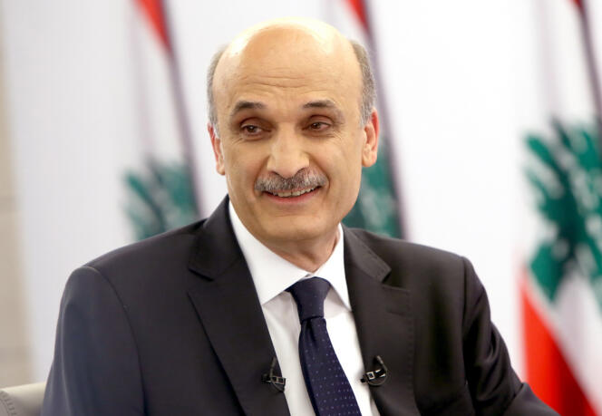 Samir Geagea,  en avril 2014. Selon des documents révélés par WikiLeaks, le dirigeant de la droite chrétienne libanaise aurait sollicité les faveurs sonnantes et trébuchantes à l'Arabie saoudite en 2012.