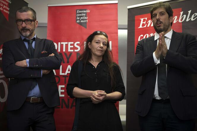 Richard Sédillot, Sabine Atlaoui et Raphaël Chenuil-Hazan, le 26 juin à Montreuil.