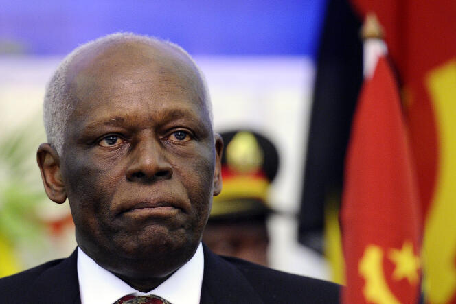 Le président angolais Jose Eduardo dos Santos, 73 ans dont 36 au pouvoir.