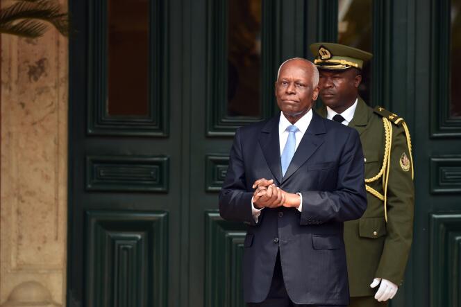 Le président angolais Jose Eduardo Dos Santos, le 3 juillet à Luanda.