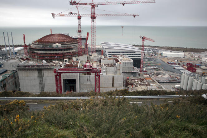 Le chantier de l'EPR de Flamanville en avril 2014.
