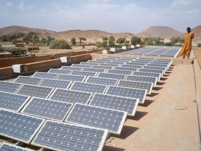 Panneaux solaires en Algérie.