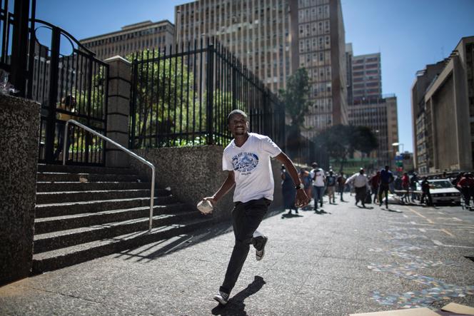 Le quartier des affaires de Johannesburg (Afrique du Sud).