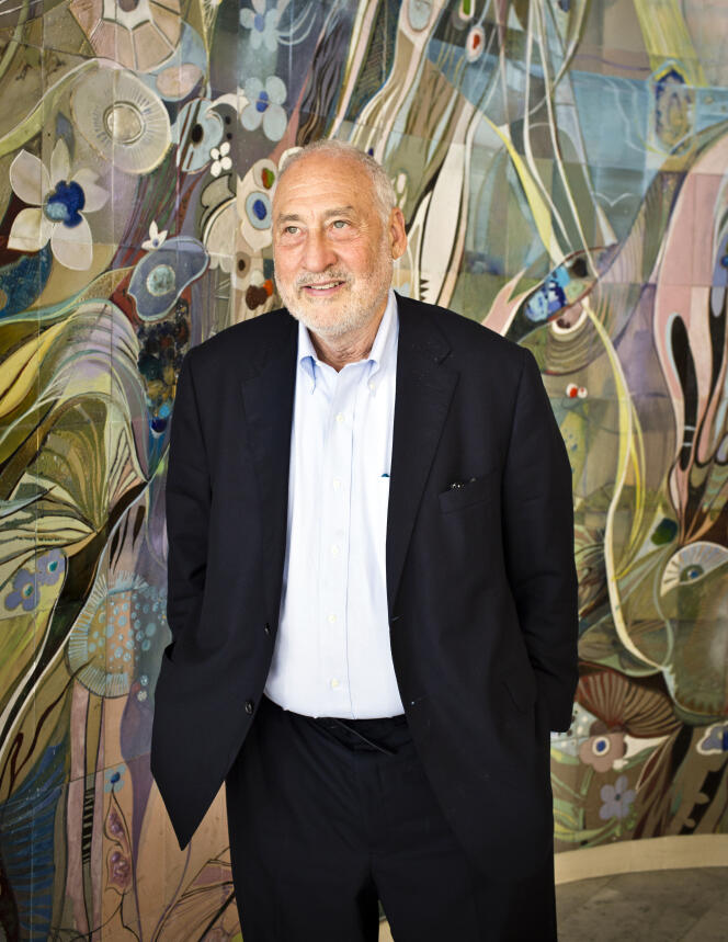 Joseph Stiglitz au siège de l'Unesco à Paris, le vendredi 10 juillet.