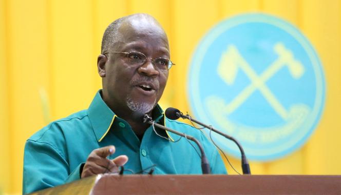 En juillet 2015, à Dodoma, John Magufuli, alors ministre des travaux publics. L'ancien professeur de chimie a été élu président de la Tanzanie le 25 octobre 2015.