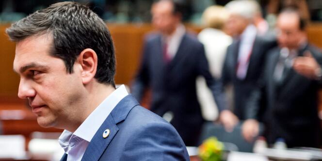 Le premier ministre grec , Alexis Tsipras, le 12 juillet à Bruxelles.