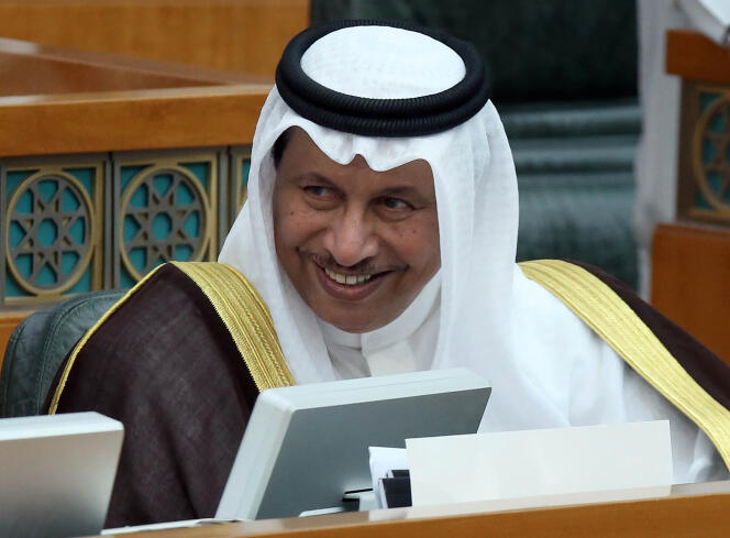 Le premier ministre du Koweït, Cheikh Jaber Al-Moubarak Al-Ahmad Al-Sabah, au Parlement, le 1er juillet.