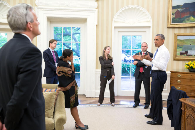 Le président américain, Barack Obama, dans le Bureau ovale de la Maison Blanche, lundi 13 juillet.