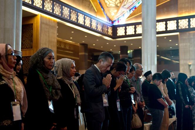 Cérémonie d’hommage aux victimes, à Kuala Lumpur, le 11 juillet.