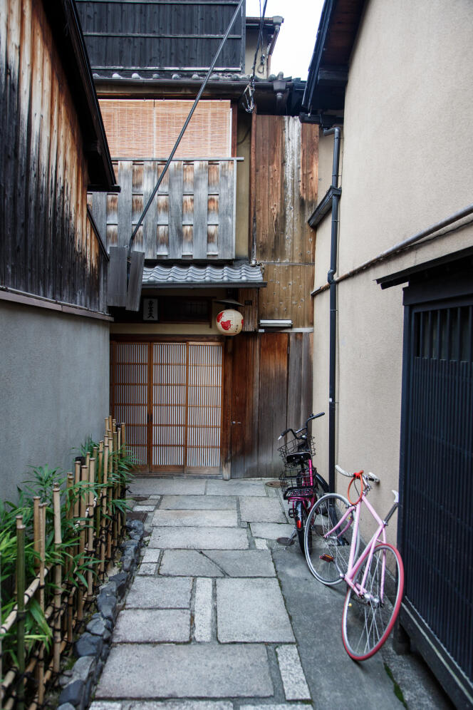 Une rue traditionnelle de Kyoto.