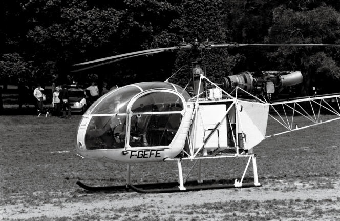 L'hélicoptère qui a, en 1986, récupéré Michel Vaujour sur le toit de la prison de la Santé et lui a permis de s'enfuir.