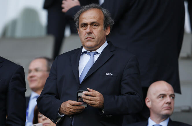 Michel Platini — ici le 30 juin 2015 — est candidat à la présidence de la FIFA.