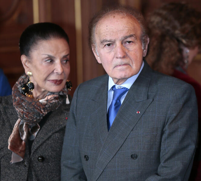 Samuel Pisar et sa femme à Paris, en octobre 2012.