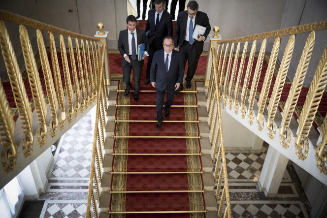 François Hollande et Manuel Valls à l'Elysée, vendredi 31 juillet.