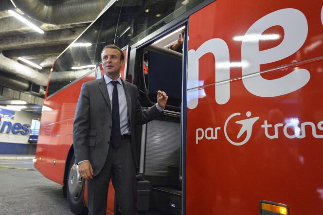 La loi promue par le ministre de l'économie, Emmanuel Macron, prévoit notamment l'ouverture de liaisons nationales d'autocar.