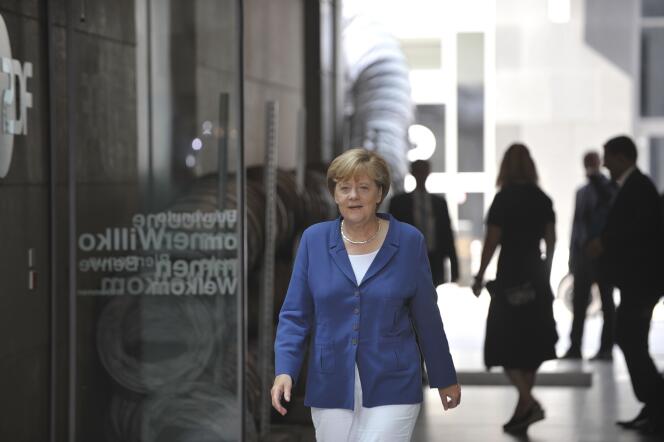 Angela Merkel, le 16 août à Berlin.
