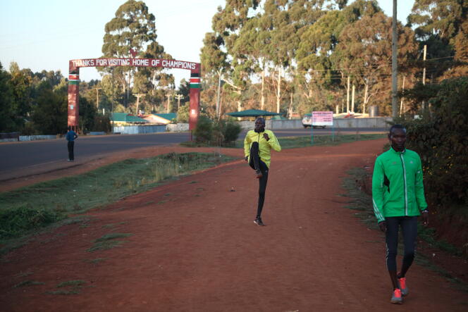 L’entrée d’Iten, « berceau des champions » de l’athlétisme kényan.