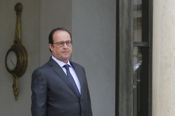 François Hollande, à l’Elysée, le 18 août.