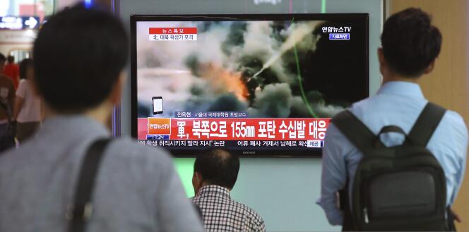 De nombreux tirs ont eu lieu entre les deux pays, jeudi, alors que la Corée du Sud et les Etats-Unis mènent des manœuvres militaires conjointes.