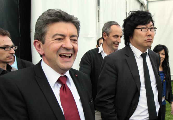 Jean-Luc Mélenchon et Jean-Vincent Placé en 2011.