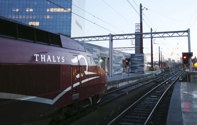 Un train Thalys à Bruxelles en décembre 2014.
