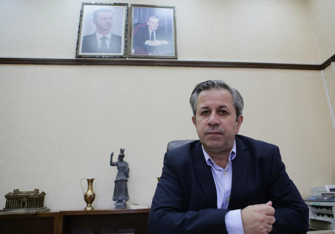 Maamoun Abdulkarim, directeur général des antiquités et des musées de Syrie, à Damas, le 19 août 2015.