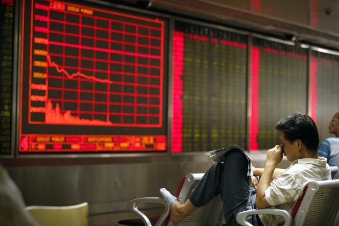 La Bourse de Shanghaï a perdu 8,49 % lundi 24 août.