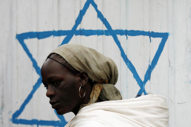 Une éthiopienne de confession juive, en 2007 à Addis Abeba (Ethiopie).