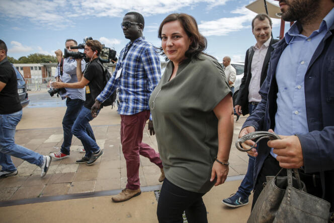 Emmanuelle Cosse, secrétaire nationale d'Europe Ecologie-Les Verts, participe à l'Université d'été du Parti socialiste à La Rochelle, vendredi 28 août 2015.