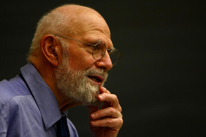 Le neurologue Oliver Sacks lors d'une conférence à l'université de Columbia à New York, le 3 juin 2009. Il est mort le 30 août à New York des suites d'un cancer.