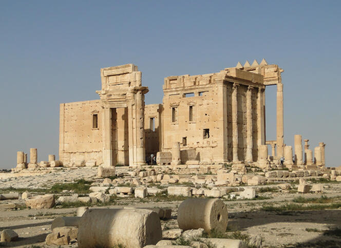 Le temple de Bêl, à Palmyre (Syrie), avant sa destruction partielle par l'organisation Etat islamique en août 2015.