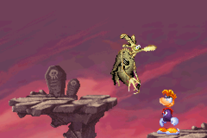 Au-dessus de Rayman, 20 ans ce 1er septembre, un poulet-zombie, jolie illustration de ce qu'il reste de l'industrie française du jeu vidéo des années 1990.