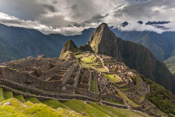 Site of Machu Picchu, Peru, 2010.  The 'lost city of the Incas' is located at an altitude of 2,400 meters.  It was discovered by Hiram Bingham in 1911.