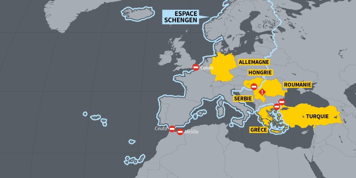 Migrants : la crise européenne expliquée en cartes