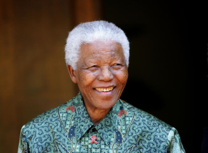 Nelson Mandela, en 2005 à Johannesburg.