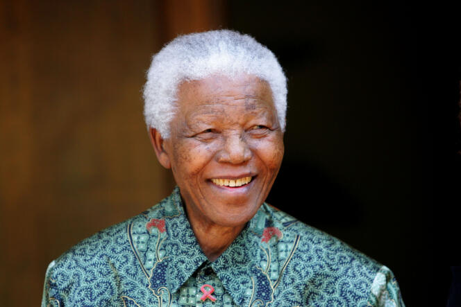 Nelson Mandela en 2005 à Johannesburg.