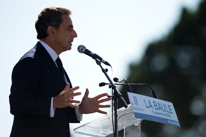 Le président des Républicains, Nicolas Sarkozy,  (ici à La Baule, le 5 septembre) a été entendu par la police vendredi 4 septembre dans le cadre de l'affaire Bygmalion.