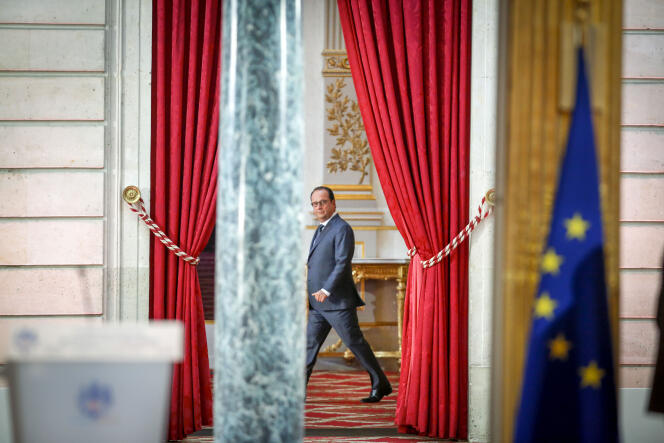 François Hollande, au palais de l’Elysée, à Paris, lundi 7 septembre.