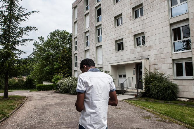 Un foyer de demandeurs d’asile géré par la société Adoma à Pouilly-en-Auxois (Côte-d’Or), le 22 mai.