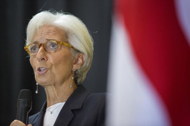 Le procureur du CJR a requis un non-lieu en faveur de l'ancienne ministre de l'économie Christine Lagarde – ici à Monrovia, au Liberia, le 11 septembre 2015 – dans l’affaire de l’arbitrage Tapie.
