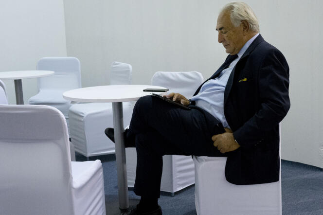 Dominique Strauss-Kahn, à Kiev, en Ukraine, le 11 septembre.