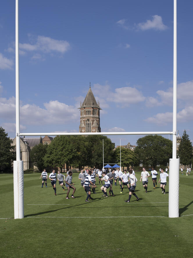 Entraînement à la Rugby School le 10 septembre.